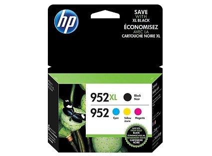 HP 952XL/952 High Yield Black, Standard C/M/Y Ink Cartridges,N9K28AN ...