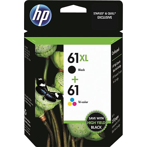 Genuine Hp 61xl Black High Yield61 Tri Color Original Ink Cartridgesmulti Packcz138fn 0076