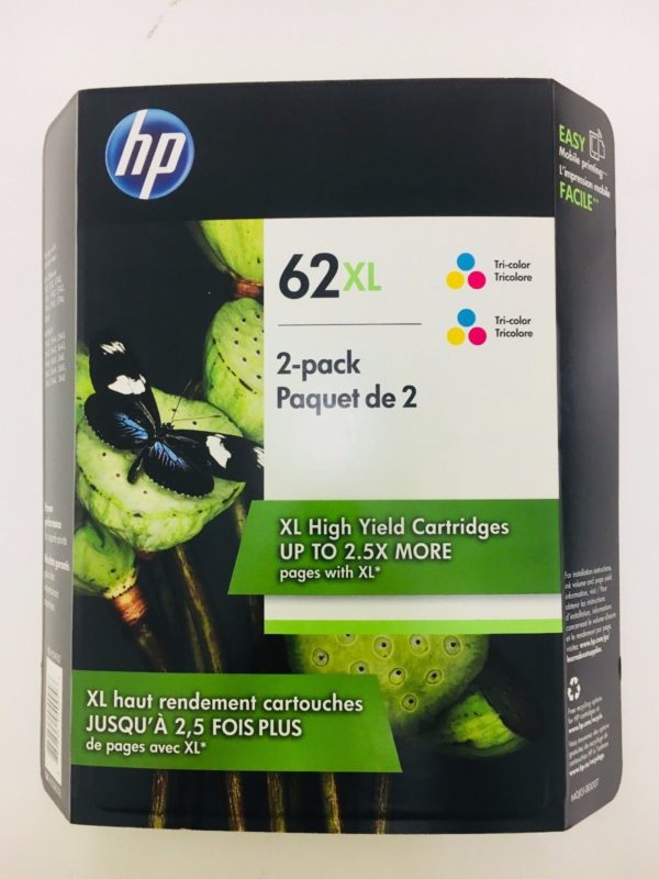 Original Hp Xl High Yield Tri Color Ink Cartridges Twin Pack