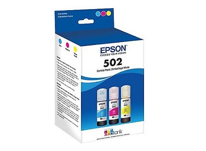 Epson 502 Standard Yield Color Ink Cartridges, T502520-S, 3/Pack ...